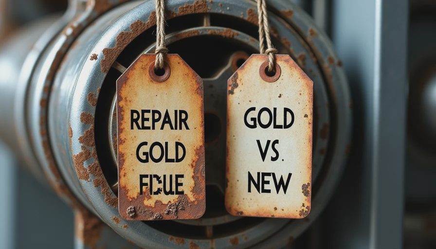 Comparison of old versus new furnace components with cost considerations