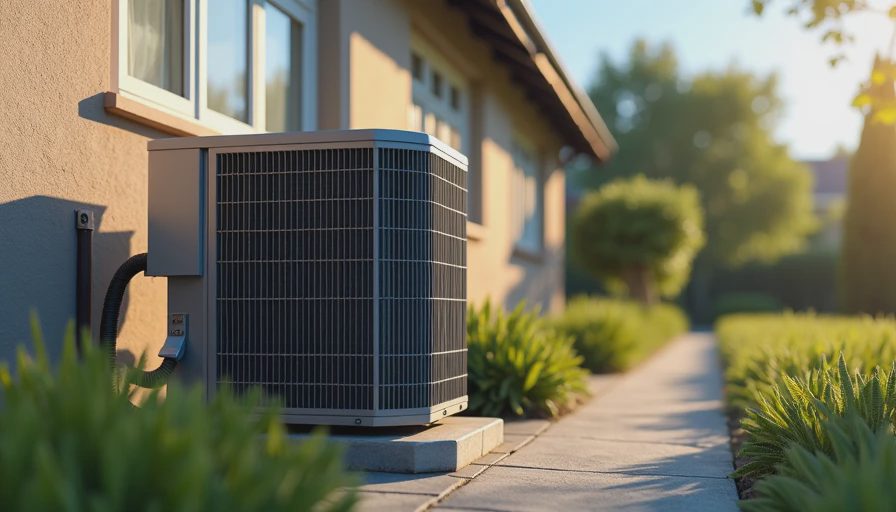 Dirty AC condenser coils needing maintenance