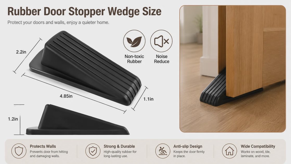 Why JZWBLILY Rubber Door Stoppers Prevent Costly Door and Safety Issues