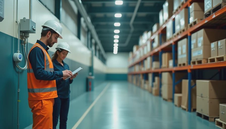 Visual context for facility safety inspection