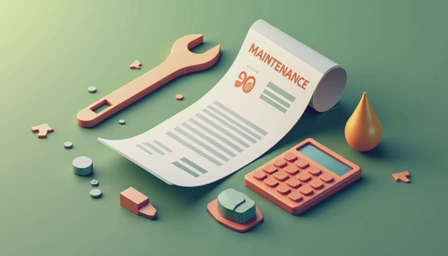 Visual context for oil furnace maintenance cost
