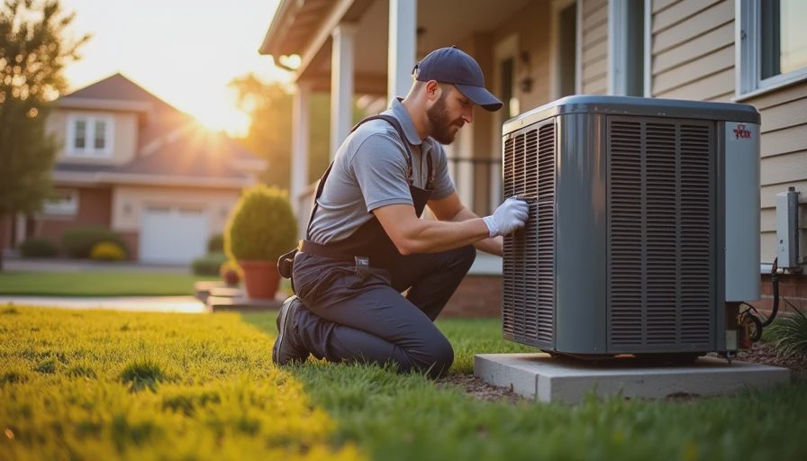 Visual context for air conditioning maintenance