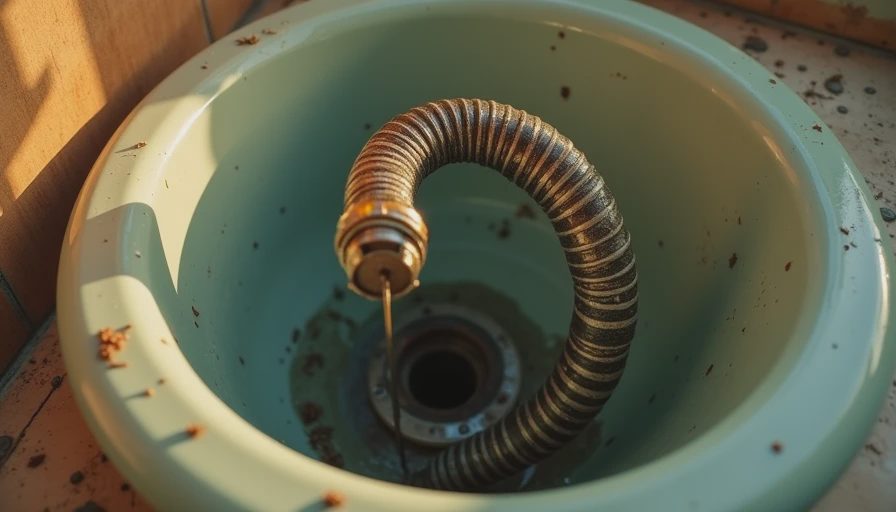 Illustration for clogged drain service